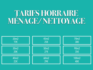 Photo de galerie - Tarifs horaires ménage & nettoyage 