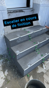 Photo de galerie - Escalier en cours de finition 