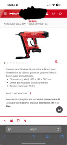 Photo de galerie - Agrafeuse cloueuse électrique