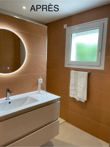 Photo de galerie - Ici rénovation complète de la salle de bain