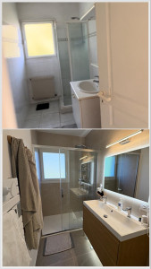 Photo de galerie - Avant/Après pour cette salle d’eau 