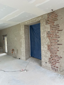 Photo de galerie - Enduit traditionnel et fausse pierre 