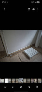 Photo de galerie - Pose de moulure,passage de fils de terre et pose de prise saillie pour remise au normes l’installation des prises électriques d’une anciennes maison