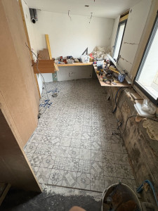 Photo de galerie - Pose de carrelage 