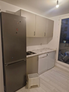 Photo de galerie - Après la  pose  de meuble et poser poser sol  et peinture 