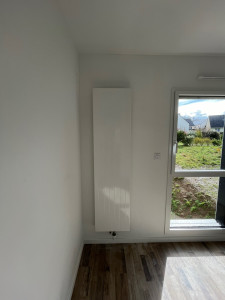 Photo de galerie - Pose et raccordement radiateur vertical 