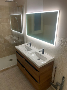 Photo de galerie - Rénovation, salle de bain sanitaire et carrelage