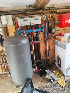 Photo de galerie - Chaudière fioul jumeler avec PAC 
