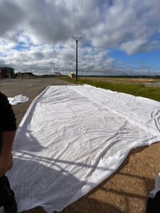 Photo de galerie - Pose de Géotextile 