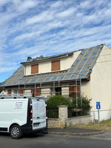 Photo de galerie - Pose d’écran sous toiture avec contre lattes