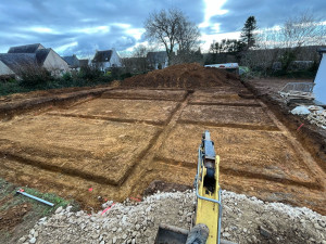 Photo de galerie - Terrassement pour construction d’une maison plein pied 