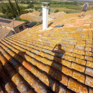 Photo de galerie - Nettoyage démoussage toiture 