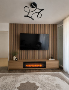 Photo de galerie - Je vien de réaliser cett beaux décoration tv chez moi 