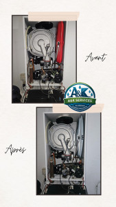 Photo de galerie - Changement du vase d'expansion, fibre du vase d'expansion fendu.