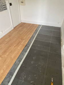 Photo de galerie - Pose des paquets flottants 