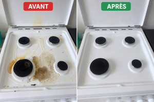 Photo de galerie - Nettoyage de plaque de cuisson 