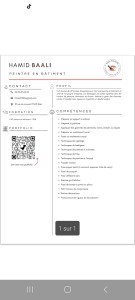 Photo de galerie - Lien porte folio via QR code