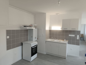 Photo de galerie - Montage meubles en kit haut de cuisine, plus installation, ainsi que hotte de cuisine 