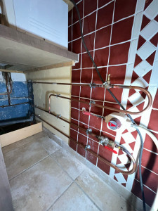 Photo de galerie - Modification canalisations d’arrivée d’eau. 