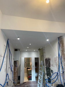 Photo de galerie - Pose plafond et peinture complète 