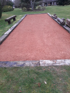 Photo de galerie - Nettoyage terrain de petanque