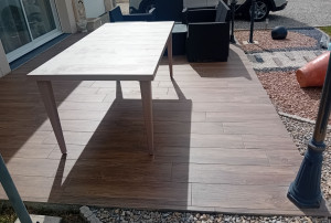 Photo de galerie - Réalisation de la dalle, pose de carrelage et les joints 