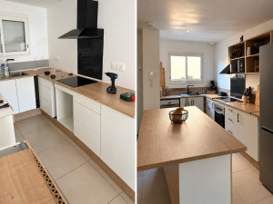 Photo de galerie - Montage d’une cuisine en kit sur la commune de Laurens 34480