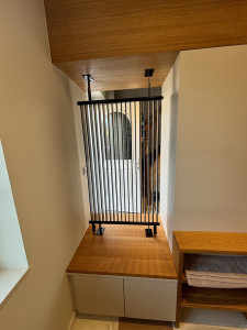 Photo de galerie - Pose radiateur claustra 