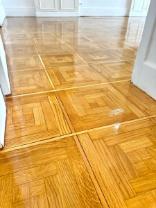 Photo de galerie - Ponçage de parquet + vernis