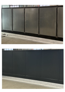 Photo de galerie - Portail avant / après peinture
