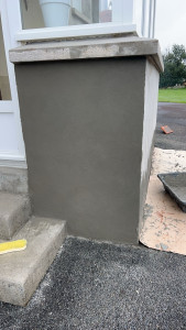 Photo de galerie - Ragréage sur mur 