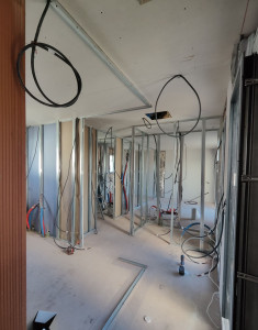 Photo de galerie - Réalisation d'un aménagement intérieur en plaques de plâtre.