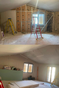 Photo de galerie - Mur et plafond rampant 