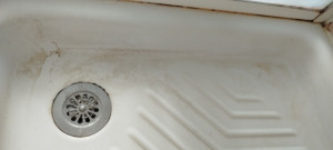 Photo de galerie - Nettoyage bac a douche avant