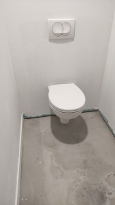 Photo de galerie - Installation WC suspendu 
