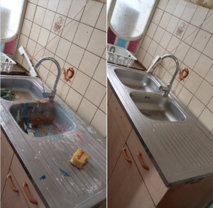 Photo de galerie - Nettoyage complet d un évier avec peinture etc... de plus d un ans... 