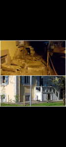 Photo de galerie - Création escalier pierre et ciment blanc 