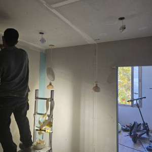 Photo de galerie - Installation des suspentes