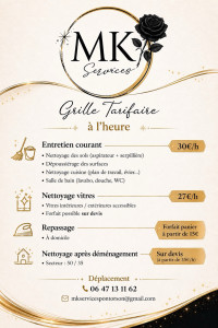 Photo de galerie - Grille tarifaire 