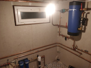 Photo de galerie - Nouvelle installation plomberie sanitaire (nourrices) et plomberie thermique (installation pompe à chaleur par tiers)