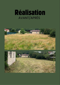 Photo de galerie - Ici notre client voulait redonner vie à son jardin, c’est chose faite. Tonte complète + taille des haies. 