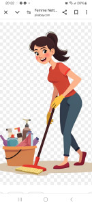 Photo de galerie - Menage vitre cuisine course repassage 