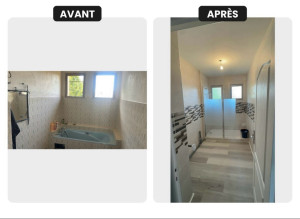 Photo de galerie - Rénovation salle d’eau 