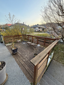 Photo de galerie - Terrasse d’une cliente - Avant intervention