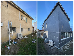Photo de galerie - Isolation et crépi 