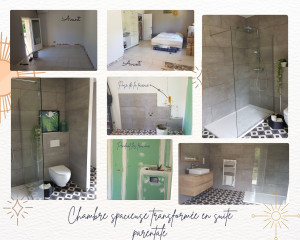 Photo de galerie - Transformation d'une chambre spacieuse en suite parentale
