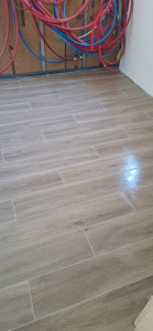 Photo de galerie - Carrelage imitation parquet