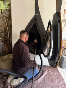 Photo de galerie - Ramonage d’un insert