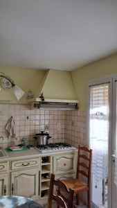 Photo de galerie - Peinture plafond et mur dans cuisine 