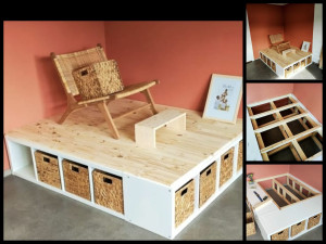 Photo de galerie - Création d'un podium pour un salon de pédicure 